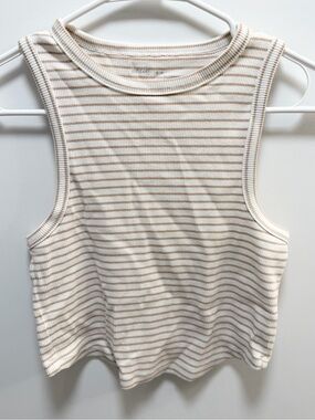 aerie new day curved hem tank top